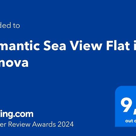 Romantic Sea View Flat In Genova Kültér fotó